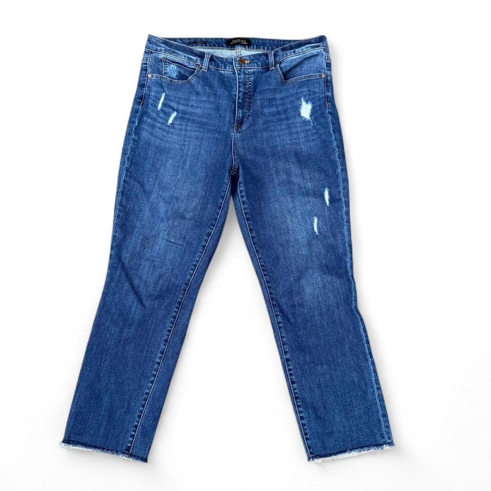 Talbots slim straight high-rise jeans